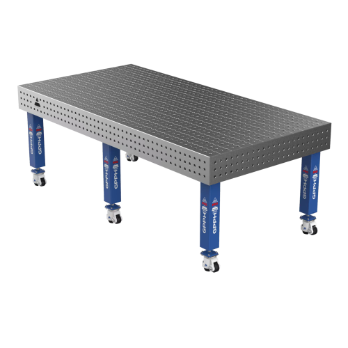 Зварювальний стіл PRO на колесах 2400x1200 mm fi16 mm Сітка 50x50 mm