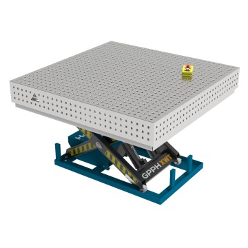 Зварювальний стіл PLUS INOX з гідравлічною системою підйому 1500x1480 mm fi16 mm Сітка 50x50 mm