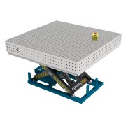 Зварювальний стіл PRO INOX з гідравлічною системою підйому 1500x1480 mm fi16 mm Сітка 50x50 mm