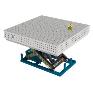 Зварювальний стіл PRO INOX з гідравлічною системою підйому 1500x1480 mm fi16 mm Сітка 50x50 mm