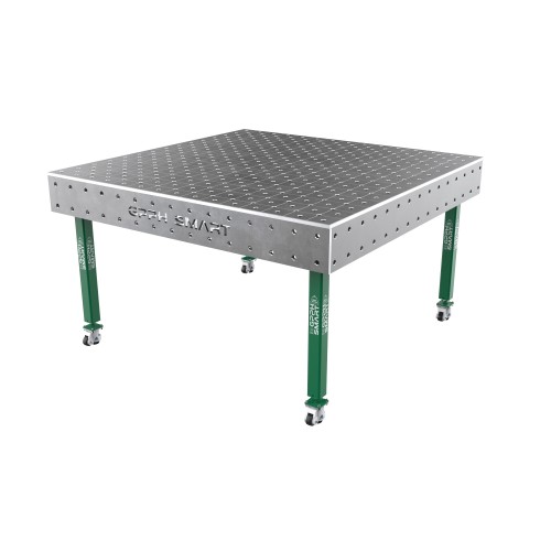 Зварювальний стіл GPPH SMART 15 mm на колесах 1500x1480 mm fi16 mm Сітка Діагональна
