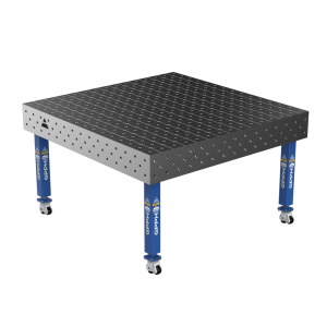 Зварювальний стіл PLUS на колесах 1500x1480 mm fi16 mm Сітка Діагональна