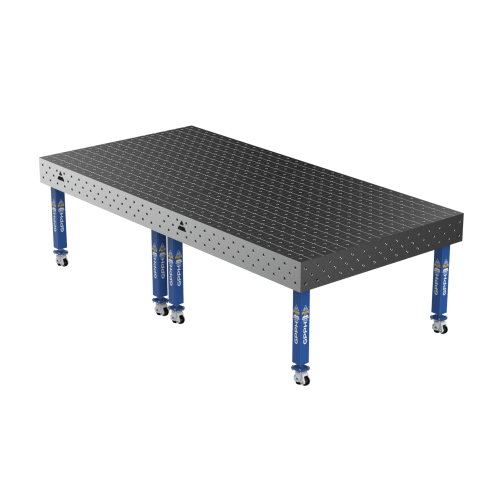 Зварювальний стіл PLUS на колесах 3000x1480 mm fi16 mm Сітка Діагональна