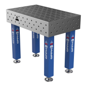 Зварювальний стіл PRO на опорах 1000x600 mm fi16 mm Сітка Діагональна