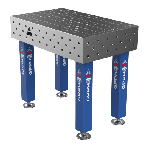 Зварювальний стіл PRO на опорах 1000x600 mm fi16 mm Сітка Діагональна