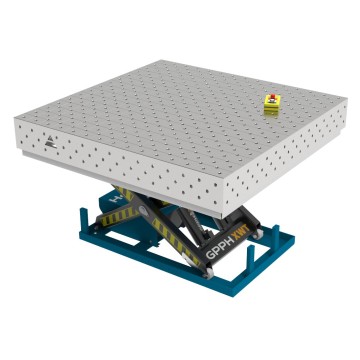 Зварювальний стіл PLUS INOX з гідравлічною системою підйому 1500x1480 mm fi16 mm Сітка Діагональна