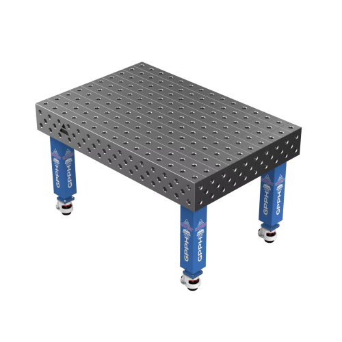 Зварювальний стіл EXPERT на колесах 1500x1000 mm fi28 mm Сітка 100x100 mm