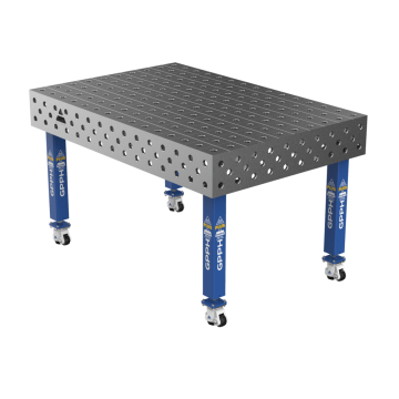 Зварювальний стіл PLUS на колесах 1500x1000 mm fi28 mm Сітка 100x100 mm