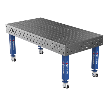 Зварювальний стіл PRO на колесах 2000x1000 mm fi28 mm Сітка 100x100 mm