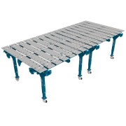 Модульний подвійний зварювальний стіл 3200x1500 mm fi28 mm Сітка 100x100 mm