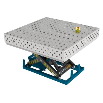 Зварювальний стіл PRO INOX з гідравлічною системою підйому 1500x1480 mm fi28 mm Сітка 100x100 mm