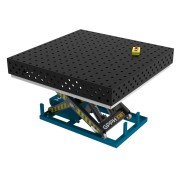 Зварювальний стіл PLUS з гідравлічною системою підйому 1500x1480 mm fi28 mm Сітка 100x100 mm