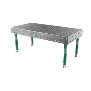 Зварювальний стіл GPPH SMART 15 mm на колесах 2000x1000 mm fi28 mm Сітка Діагональна