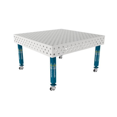 Зварювальний стіл PLUS INOX на колесах 1500x1480 mm fi28 mm Сітка Діагональна