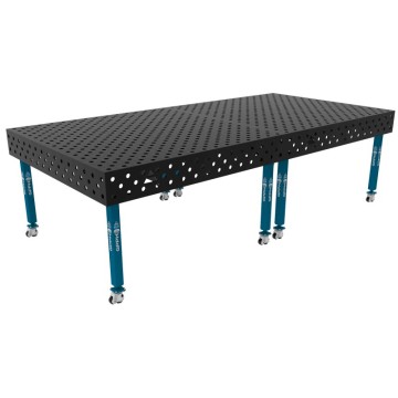 Зварювальний стіл ECO на колесах 3000x1480 mm fi28 mm Сітка Діагональна