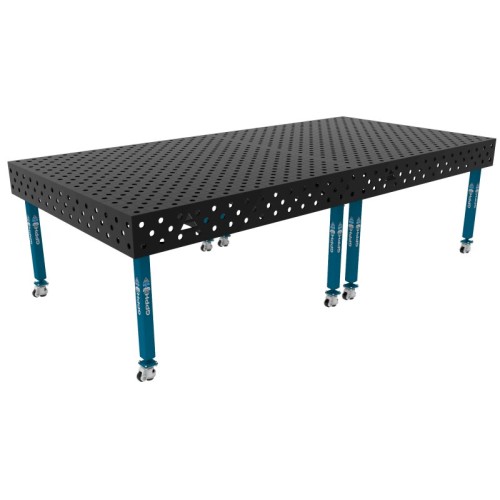 Зварювальний стіл ECO на колесах 3000x1480 mm fi28 mm Сітка Діагональна