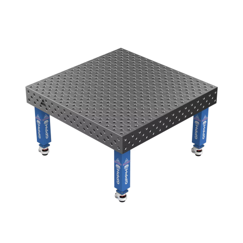 Зварювальний стіл EXPERT на колесах 1500x1480 mm fi28 mm Сітка Діагональна