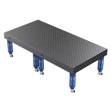 Зварювальний стіл EXPERT на колесах 3000x1480 mm fi28 mm Сітка Діагональна