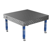 Зварювальний стіл PLUS на колесах 1500x1480 mm fi28 mm Сітка Діагональна