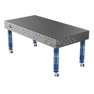Зварювальний стіл PLUS на колесах 2000x1000 mm fi28 mm Сітка Діагональна