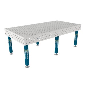Зварювальний стіл PLUS INOX на опорах 2400x1200 mm fi28 mm Сітка Діагональна