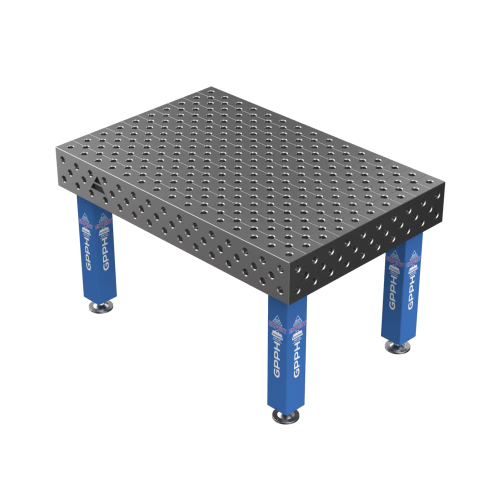 Зварювальний стіл EXPERT на опорах 1500x1000 mm fi28 mm Сітка Діагональна