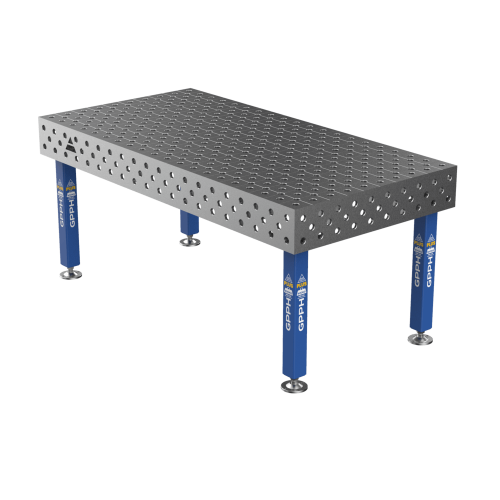Зварювальний стіл PLUS на опорах 2000x1000 mm fi28 mm Сітка Діагональна
