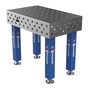 Зварювальний стіл PRO на опорах 1000x600 mm fi28 mm Сітка Діагональна