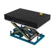 Зварювальний стіл PRO з гідравлічною системою підйому 1500x1000 mm fi28 mm Сітка Діагональна