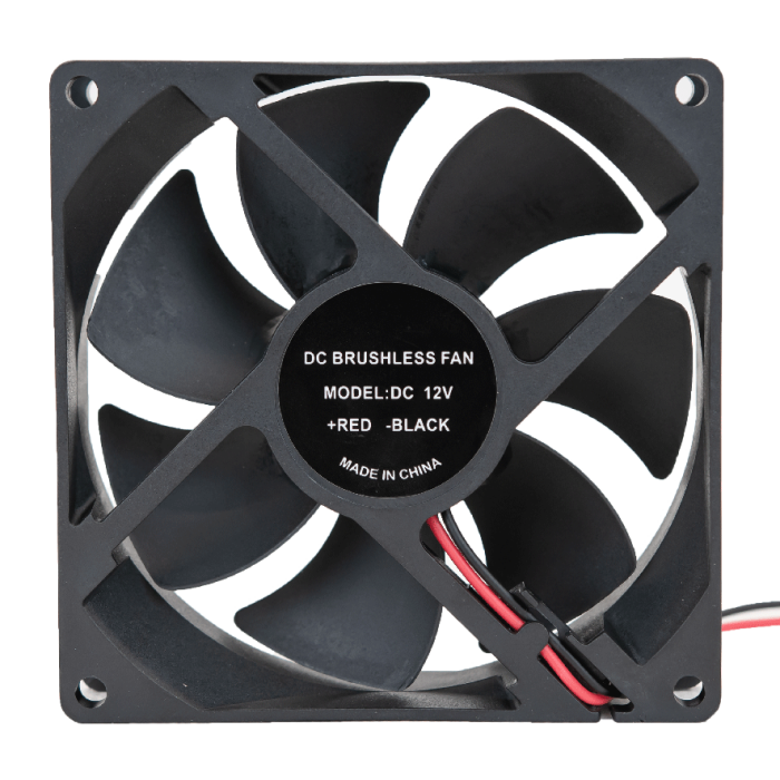 Вентилятор DC 92x92x38, 12V Вентилятор DC 92x92x38, 12V