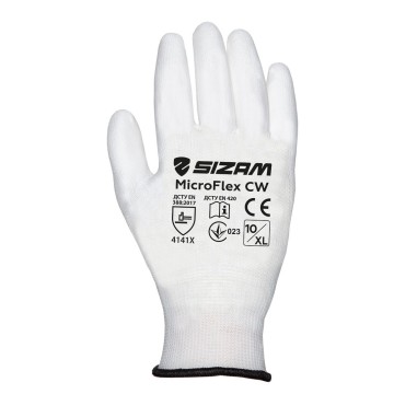Sizam рукавички з поліуретановим покриттям, розмір 09, Microflex CW 34003
