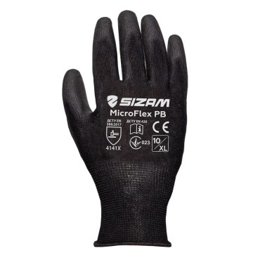 Sizam рукавички з поліуретановим покриттям, розмір 08, MicroFlex PB 34005