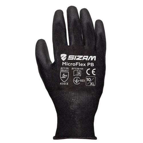 Sizam рукавички з поліуретановим покриттям, розмір 10, MicroFlex PB 34007