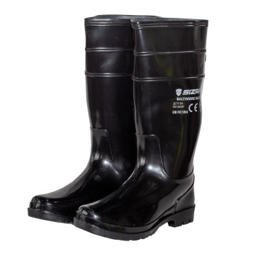 Sizam чоботи робочі захисні з ПВХ, розмір 39, Baltimore Light Black 36342