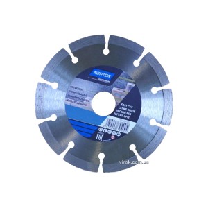 Диск алмазний NORTON-DIY UNIVERSAL сегментний: Ø= 180/25.4/ 22.23 мм