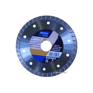 Диск алмазний NORTON-DIY BRICKS - TILES турбо : Ø= 115/ 22.23 мм