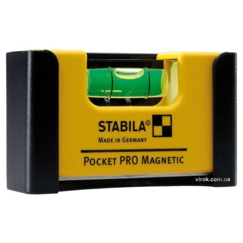Рівень - міні STABILA Pocket PRO Magnetic магнітний : 7 х 2 х 4 см