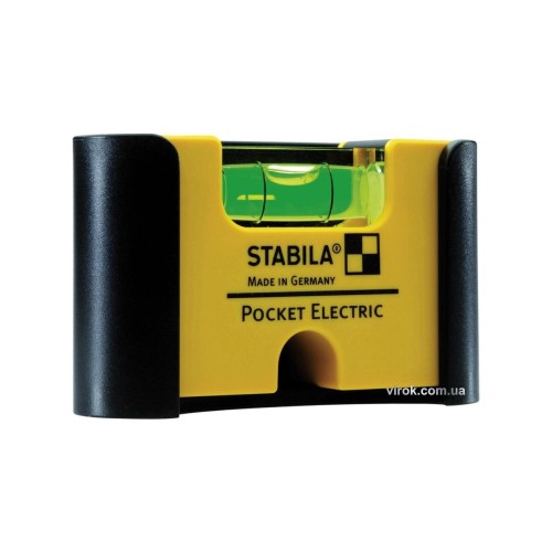 Рівень - міні STABILA Pocket Electric PRO для електриків магнітний, 1 капсула, кріп-чохол 7 х2 х4 см