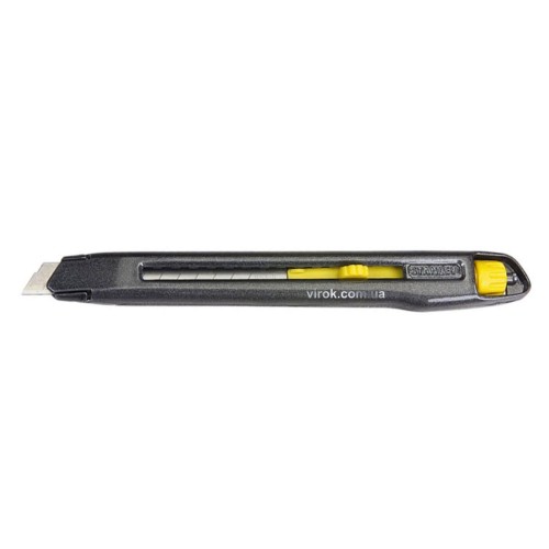 Ніж STANLEY Interlock з висувним лезом з відломними сегментами : M= 18 мм, L= 165 мм.