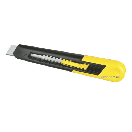 Ніж STANLEY SM з висувним лезом з відломними сегментами : M= 18 мм, L= 160 мм.