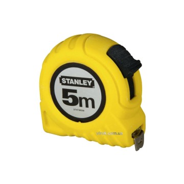 Рулетка STANLEY : 5 м х 19 мм. пластмасовий корпус