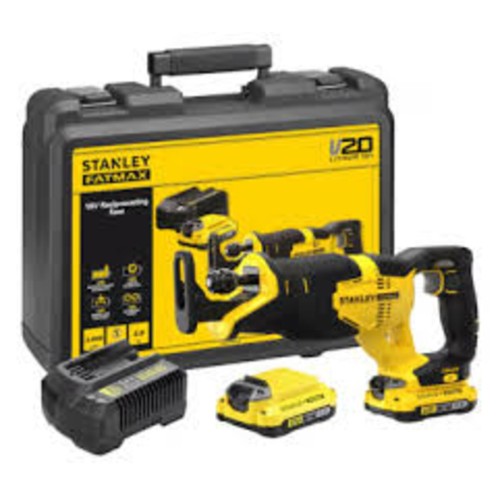 Пила шаблева акумуляторна FATMAX V20, хід 25мм, 3000об/хв , 2 акум 2А +кейс