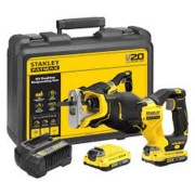 Пила шаблева безщіткова акумуляторна FATMAX V20, хід 28мм, регулятор 0-3200об/хв, 2 Акум 2А+кейс