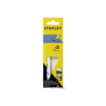 Полотна для шаблевої пили по металу STANLEY HSS; l= 152 мм, тип U, 2 шт.