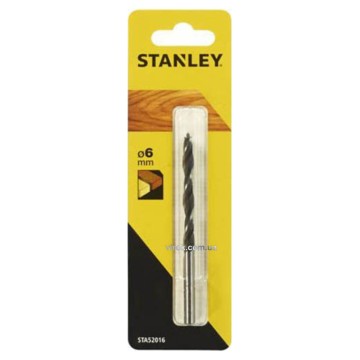 Свердло по дереву STANLEY, Ø= 6 мм