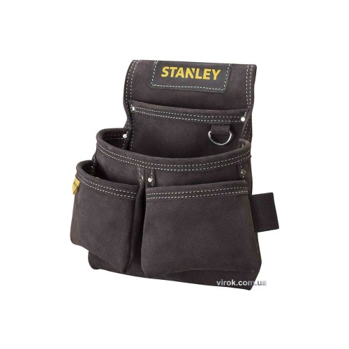Кишені на пояс замшеві STANLEY : 2 для інструменту і 2 для цвяхів