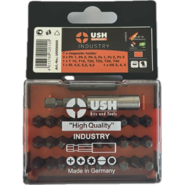 Набір насадок викруткових Industry USH: 1/4
