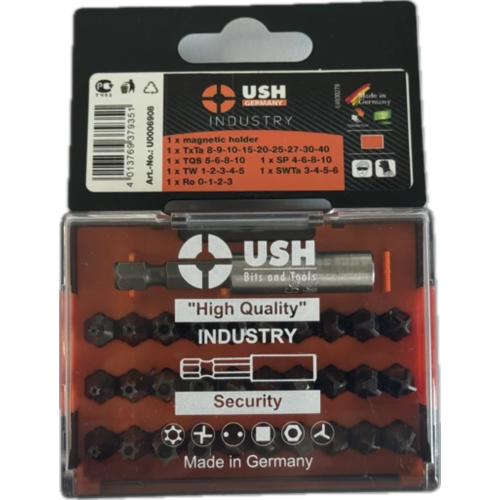 Набір насадок викруткових USH Industry : 1/4