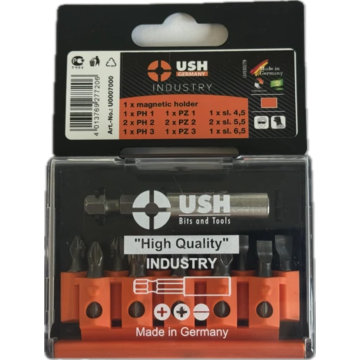 Набір насадок викруткових Industry USH: 1/4