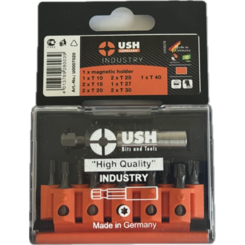 Набір насадок викруткових Industry USH: 1/4